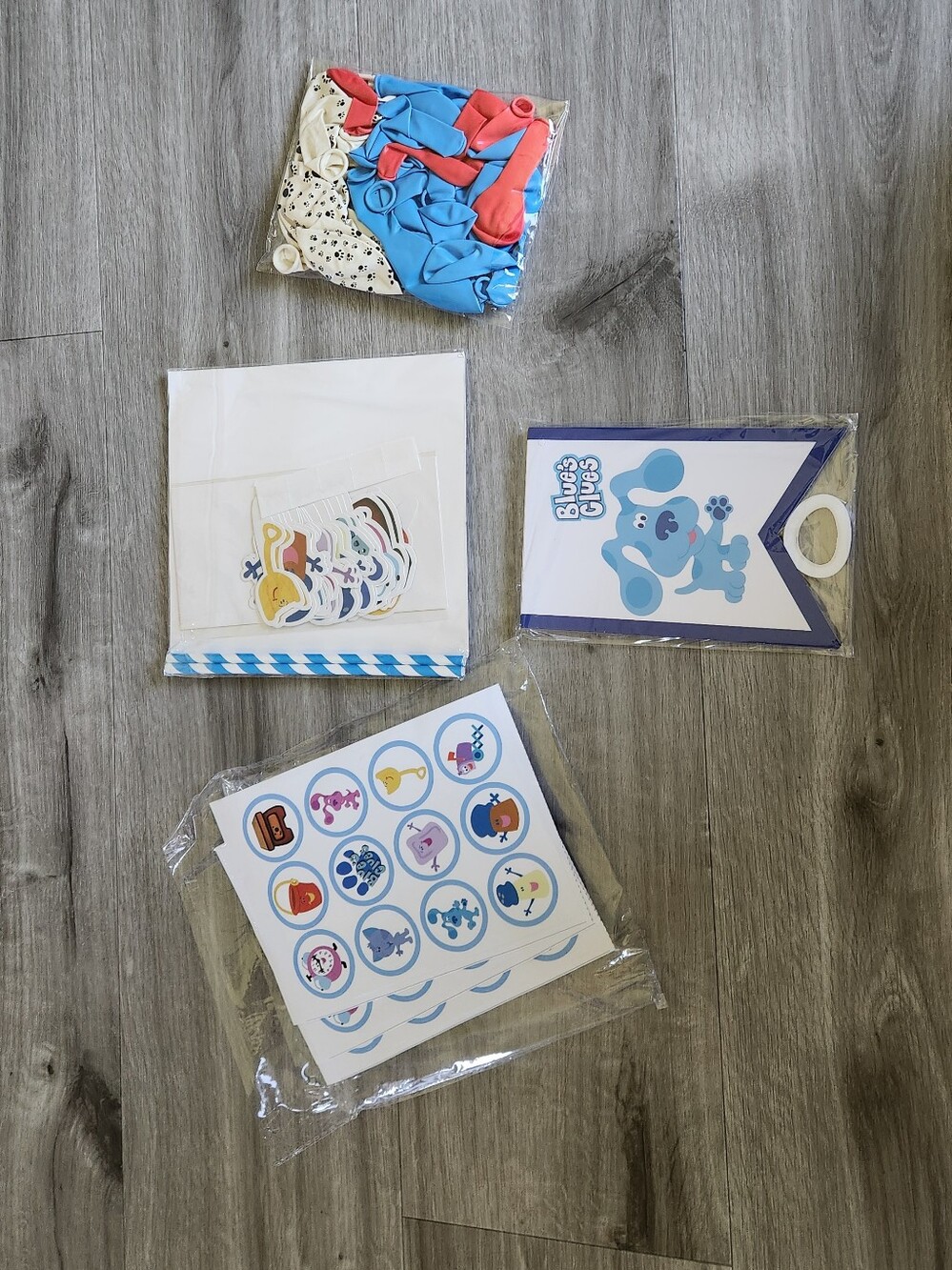 Blues Clues Birthday Party Supplies Kids Decor Banner Cupcake Toppers Balloons